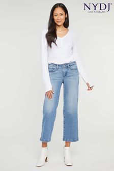 Jasnoniebieskie jeansy NYDJ Teresa z szerokimi nogawkami do kostek (M97733) | 786 zł