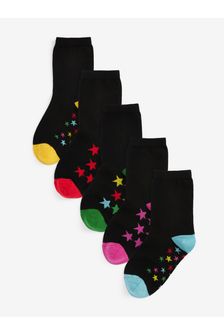 Black Star 5 Pack Cotton Rich Footbed Ankle Socks (M97752) | 10 € - 11 €