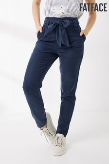 מכנסיים עם כיווץ במותניים בצבע כחול של Fatface (M97840) | ‏256 ₪