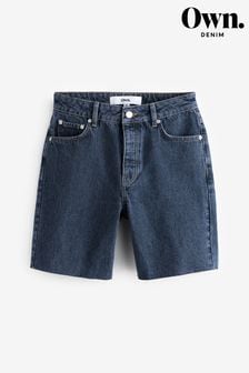 Own. Inky Blue Longline Denim Shorts (M97874) | 82 zł