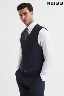 Reiss Navy Hope Modern Fit Travel Waistcoat (M97941) | $239