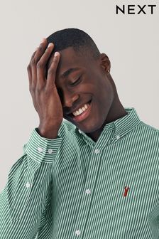 Green Stripe Long Sleeve Shirt (M98165) | $67