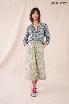 חצאית פשתן ירוקה דגם Effie של White Stuff (M98698) | ‏345 ₪