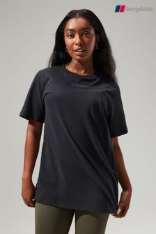 أسود - Berghaus Womens Boyfriend Logo Short Sleeve T-shirt (M98867) | 191 ر.س