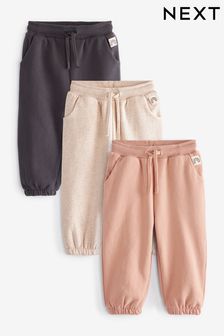 Grey/Cream/Pink 3 Pack Jogger Set (3mths-7yrs) (M98977) | TRY 460 - TRY 552