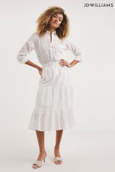 JD Williams Broderie White Skirt (M99726) | €18