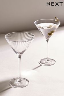 Set of 2 Clear Sienna Martini Glasses (M99728) | 27 €