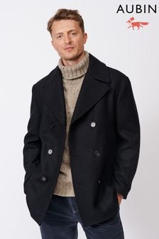 Aubin Blue Saltaire Wool Peacoat (M99750) | $848