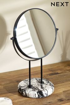 Black Statement Marble Effect Vanity Mirror (M99890) | €39