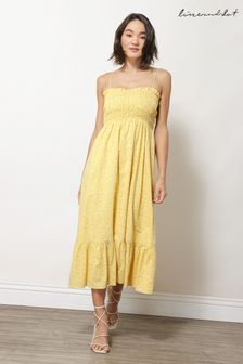Line & Dot Midi Yellow Hailee Dress (M99947) | €66