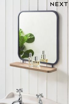 Grey/Natural Shelf Mirror (M99987) | $58