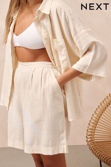 Linen Blend Shorts