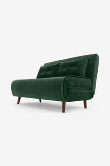MADE.COM Smooth Velvet Moss Green Haru Sofa Bed (N00109) | €600