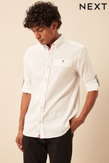 Textured Trimmed Long Sleeve Shirt