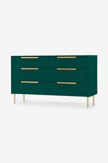 MADE.COM Green Ebro 6 Drawer Chest of Drawers (N00245) | €870
