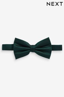 Forest Green Textured Silk Bow Tie (N00312) | AED75