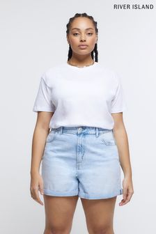 Women s Shorts River Island Blue High Waisted Brandedfashion