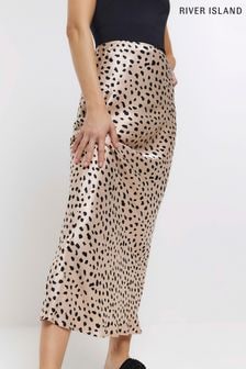 Leopard print skirt river island top