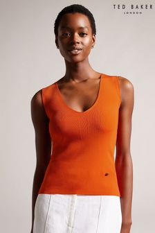 Ted Baker Orange Sarhaa Knitted Fitted Vest (N00706) | 57 €