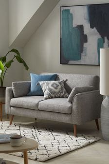 Tailored Chenille Mid Grey Mila Compact 2 Seater Sofa In A Box (N00728) | €520