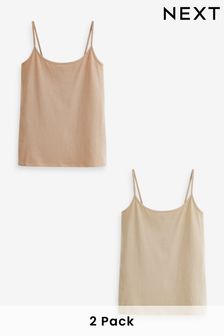 Neutral 2 Pack Thin Strap Vest (N00832) | AED48