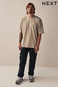 自然岩石色 - 寬鬆款 - 重量級T恤 (N00987) | NT$570