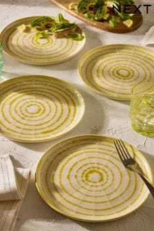 Set of 4 Yellow Almeria Side Plates (N01132) | €36