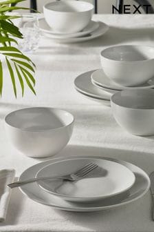 White 12 Piece Nova Small Dinner Set (N01151) | $42