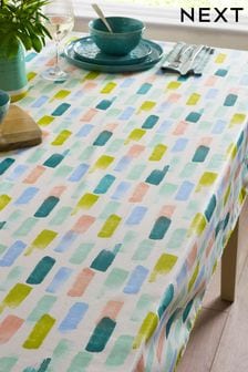 Multi Abstract Stripe Wipe Clean Table Cloth (N01269) | kr268 - kr313