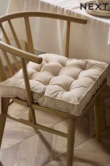 Natural Linen-Look Padded Cotton Seat Pad (N01274) | $28