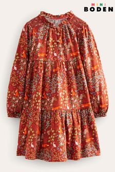 Boden Brown Tiered Jersey Dress (N01292) | TRY 623 - TRY 738