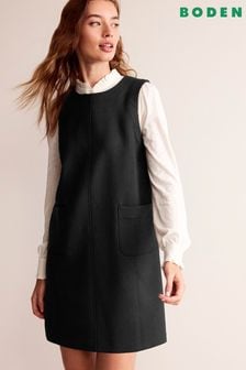 Boden Black Pocket Detail Mini Shift Dress (N01311) | LEI 735