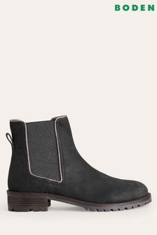 Boden Black Freya Suede Chelsea Boots (N01356) | kr1,947