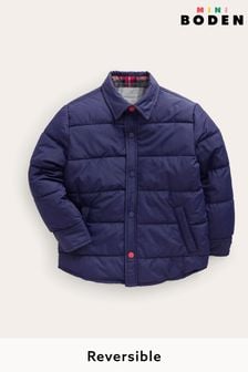 Boden Blue Reversible Quilted Shacket (N01360) | €26 - €30