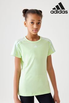 adidas Green Slim Fit Sportswear Train Essentials Aeroready 3 Stripes Training T-Shirt (N01444) | HK$134