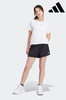 adidas Black Kids Pacer Shorts (N01496) | 114 QAR