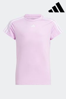 adidas Purple Sportswear Train Essentials Aeroready 3-Stripes Slim-Fit Training T-Shirt (N01532) | 83 SAR
