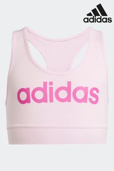adidas Pink Essentials Linear Logo Cotton Bra Top (N01560) | €17