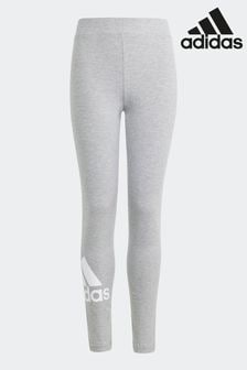 Grau - Adidas Sportswear Baumwoll-Leggings mit grossem Logo (N01561) | 28 €