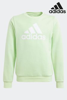 Grün - Adidas Sportswear Essentials Sweatshirt aus Baumwolle mit grossem Logo (N01562) | 39 €