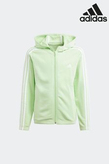 adidas Green Sportswear Essentials 3-Stripes Full Zip Hoodie (N01582) | €44