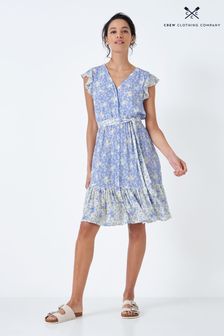 Crew Clothing Company Blue Floral Print Sundress (N01592) | €45