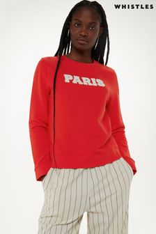 Rdeča športna majica z logotipom Whistles Paris (N01660) | €90