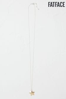 Fatface Lange Halskette mit Sternanhänger, Kupfer/Schwarz (N01757) | 19 €