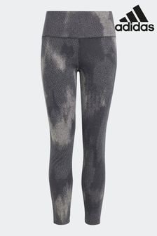 adidas Black Sportswear Future Icons All-Over Print Cotton 7/8 Leggings (N01767) | €36