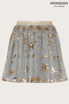 Monsoon Grey Land of Wonder Superstar Embellished Skirt (N01808) | €36 - €42