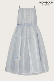 Monsoon Grey Land of Wonder Pegasus Diamante Shimmer Dress (N01904) | €46 - €52