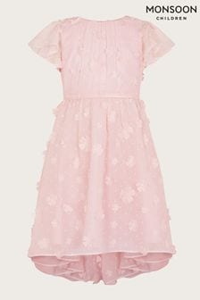 Roza obleka s 3d cvetlicami Monsoon Petunia (N01908) | €33 - €39