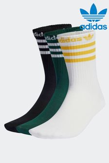 黑色 - Adidas Originals半腿襪3雙裝 (N01982) | NT$700
