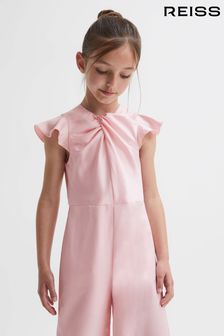 Reiss Pink Ally Senior Knot Detail Jumpsuit (N01995) | $137